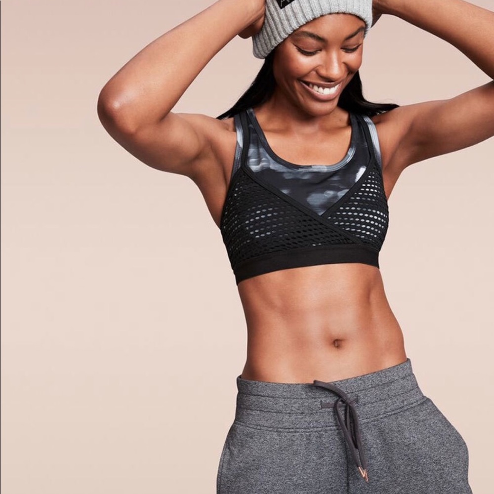 Champion workout bra top sport glam silver shine
